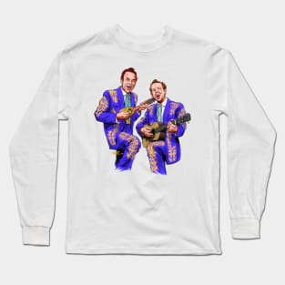 The Louvin Brothers - An illustration by Paul Cemmick Long Sleeve T-Shirt